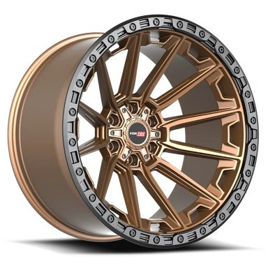 VORTEK VRT-601 20x10 6x135/6x139.7 -12 Matte Bronze Black Bead Ring