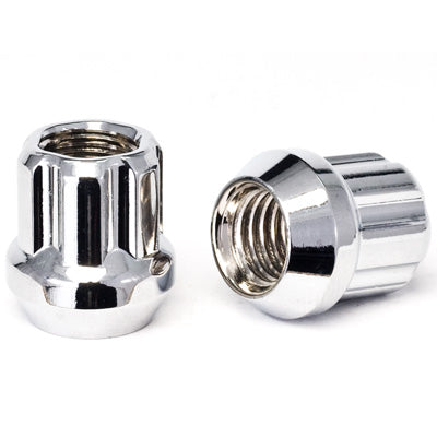 6 Spline Chrome O/E nut 1PC 60° Seat-14x2.00mm-19/21/22mm Hex-Premium