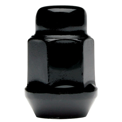 Acorn Black Nut 1PC 60° Bulge Seat-1/2'' RH-19mm Hex