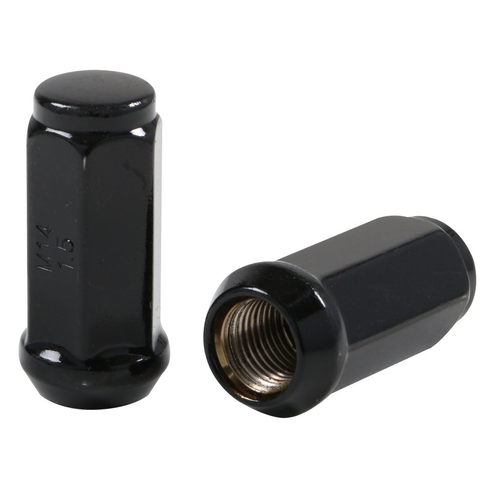 Acorn XL Black Nut 1PC 60° Bulge Seat-14x1.50mm-19mm Hex