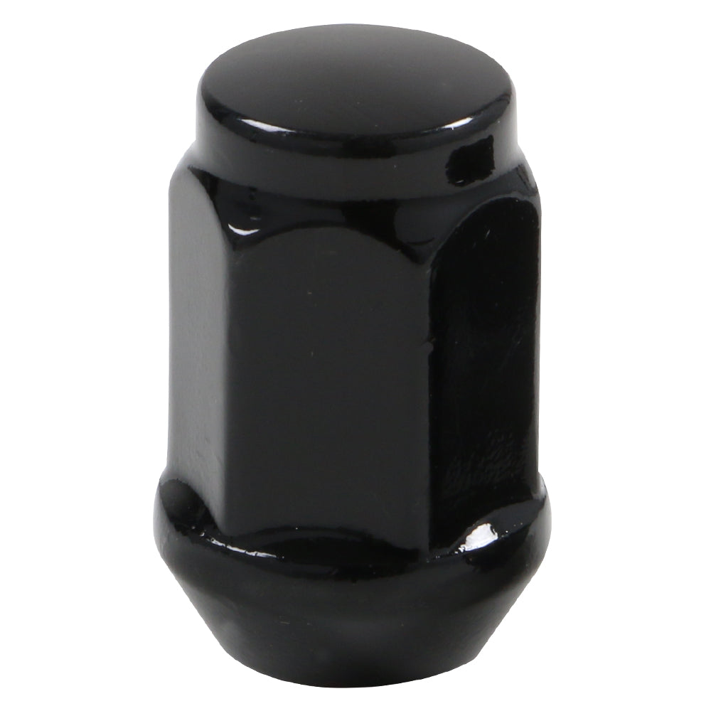 Acorn Black Nut 1PC 60° Bulge Seat-12x1.50mm-19mm Hex-Premium