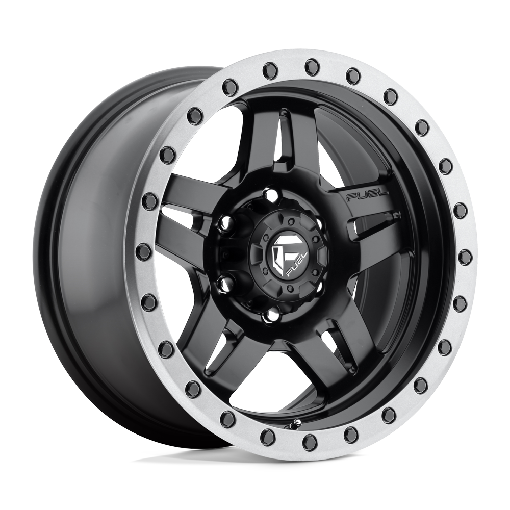 Fuel 1PC D557 ANZA MATTE BLACK GUN METAL RING Wheel 17x8.5 6X139.7mm +6 108mm