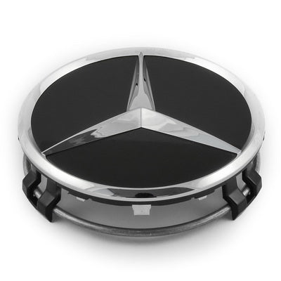 OEM M/B Cap- Black With Chrome Crest