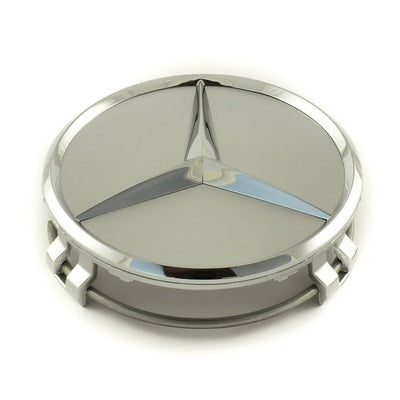 OEM M/B Cap- Silver With Chrome Crest