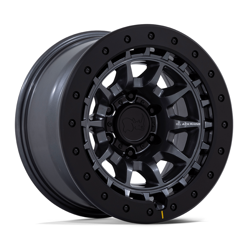 Black Rhino Hard Alloys BR016 TUSK MATTE GUNMETAL Wheel 17x8.5 6X139.7mm -10 106.1mm