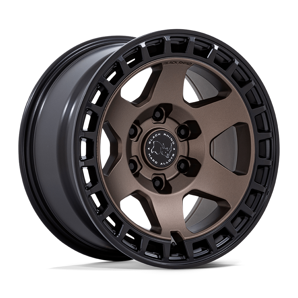 Black Rhino Hard Alloys BR022 BAHARI BURNT BRONZE W/ MATTE BLK-LP Wheel 17x8.5 5X114.3mm +25 72.56mm