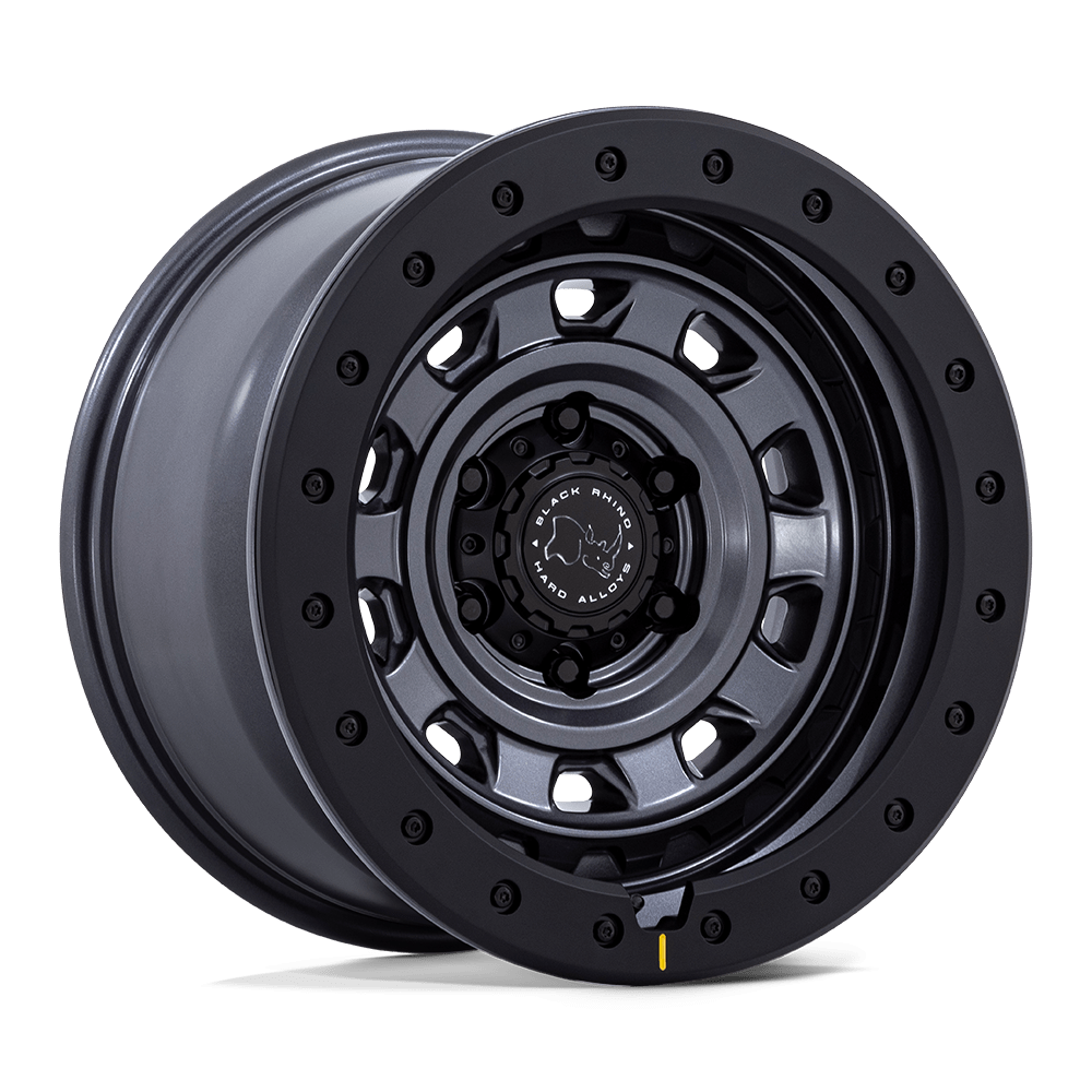 Black Rhino Hard Alloys BR023 XPLORER MATTE GUNMETAL W/ MATTE BLK-LP Wheel 17x9 6X139.7mm +1 106.1mm