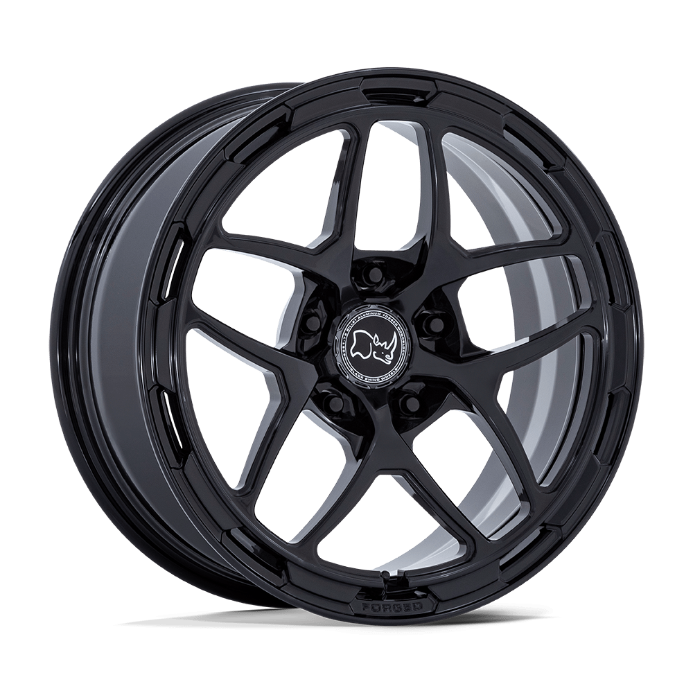 Black Rhino Hard Alloys STALLBERG GLOSS BLACK Wheel 18x8 5X130mm +20 71.5mm