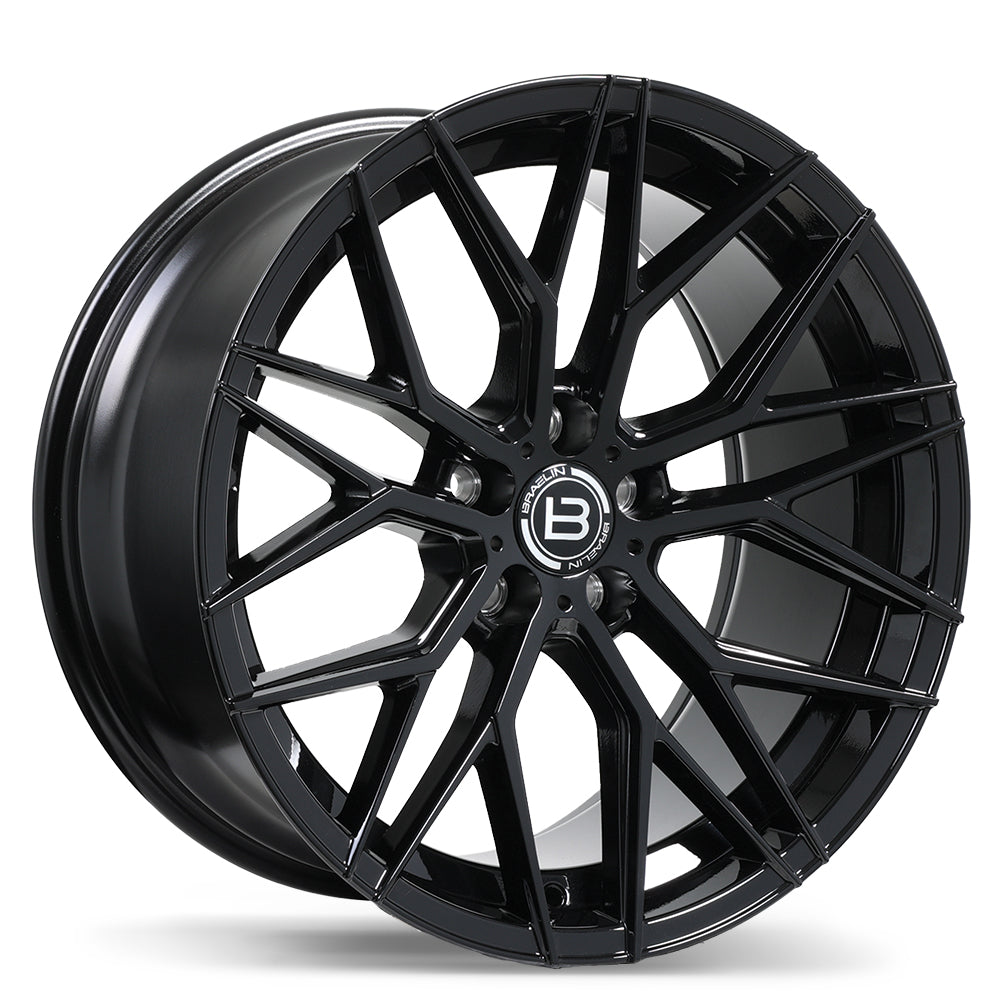 Braelin BR10 Gloss Black Wheel 19x9.5 5X114.3mm +25 70.1mm
