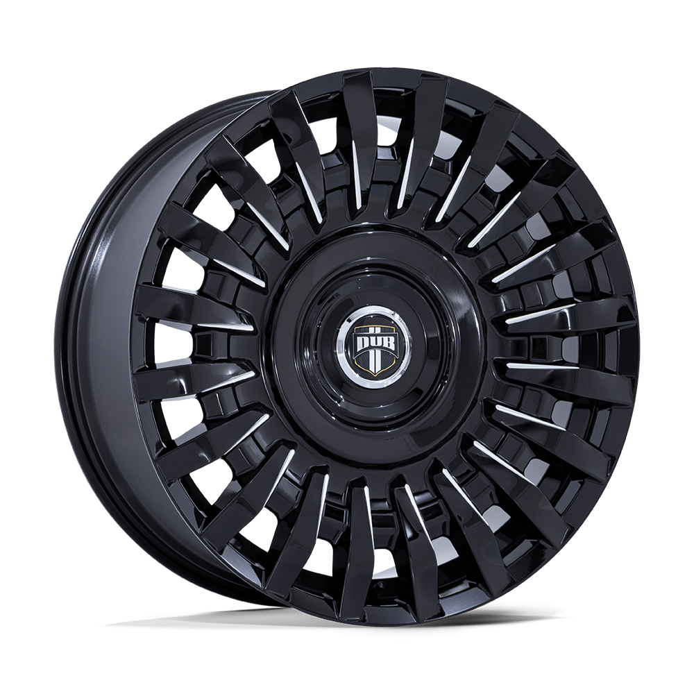 DUB 1PC DC272 HONCHO GLOSS BLACK MILLED Wheel 22x9 5X108/5X114.3mm +38 72.56mm