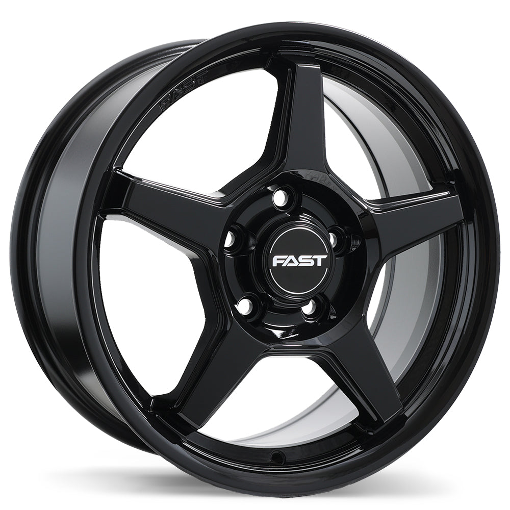 Fast Wheels Flair Gloss Black Wheel 16x7.0 5X114.3mm +45 70.6mm