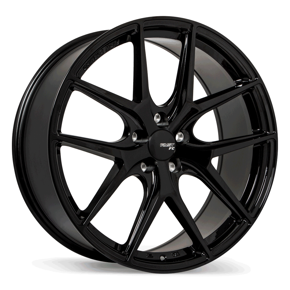 Fast Wheels FC04 Metallic Black Wheel 17x8.0 5X108mm +45 72.6mm