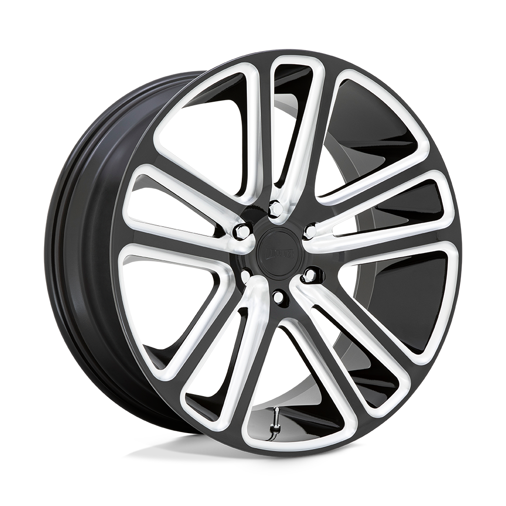 DUB 1PC S255 FLEX GLOSS BLACK MILLED Wheel 22x9.5 6X139.7mm +25 106.1mm