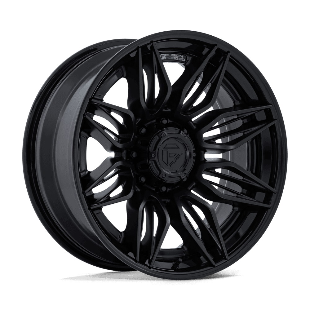 Fuel 1PC FC404 MUTINY MATTE BLACK W/ GLOSS BLACK LIP Wheel 20x9 8X170mm +1 125.1mm