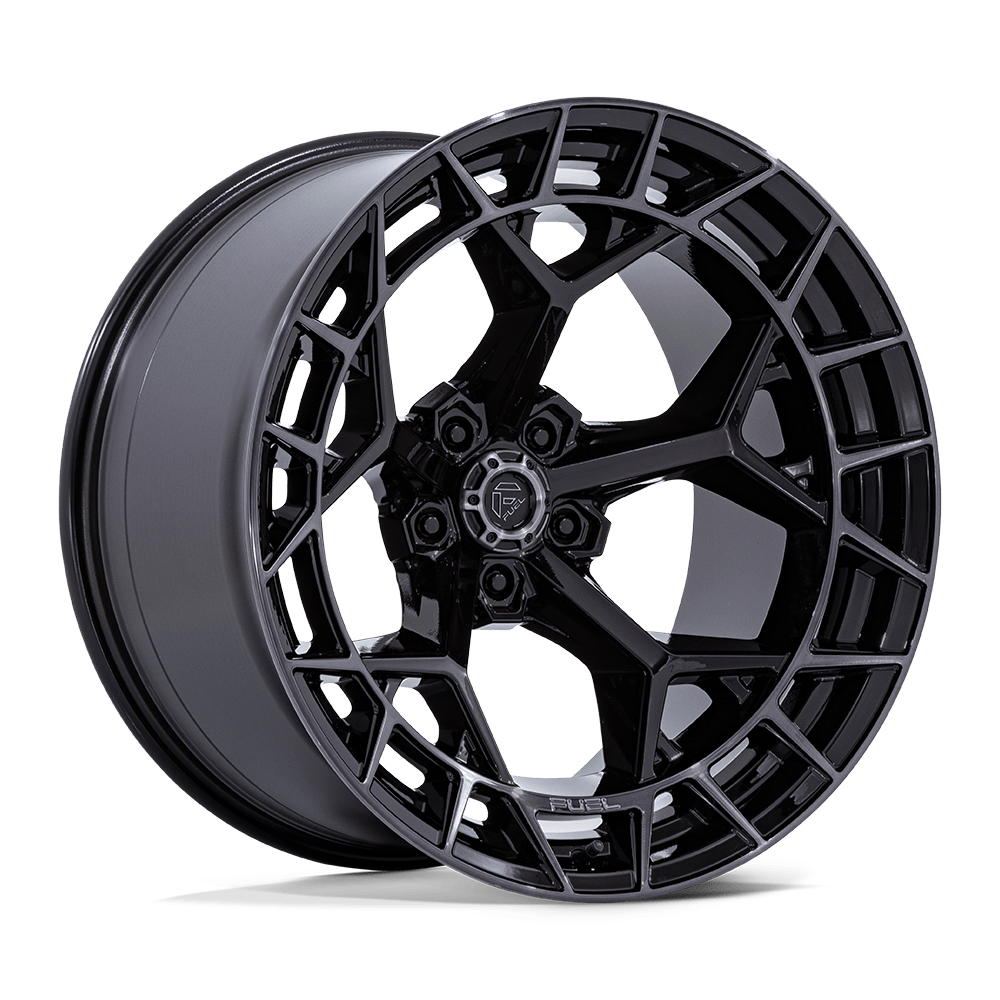 Fuel 1PC FC873 CHARGER GLOSS BLACK BRUSHED DARK TINT Wheel 20x9 5X127mm +1 71.5mm