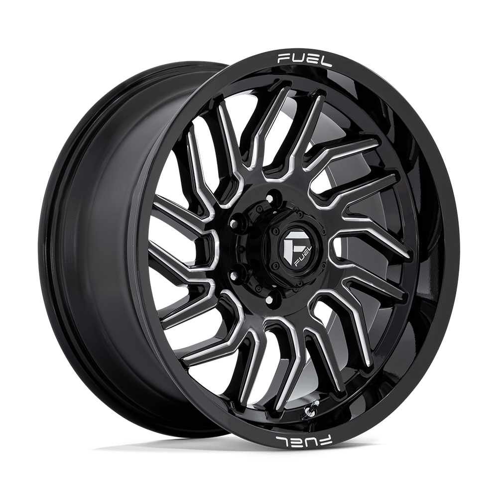 Fuel 1PC D807 HURRICANE GLOSS BLACK MILLED Wheel 20x9 6X135mm +1 87.1mm