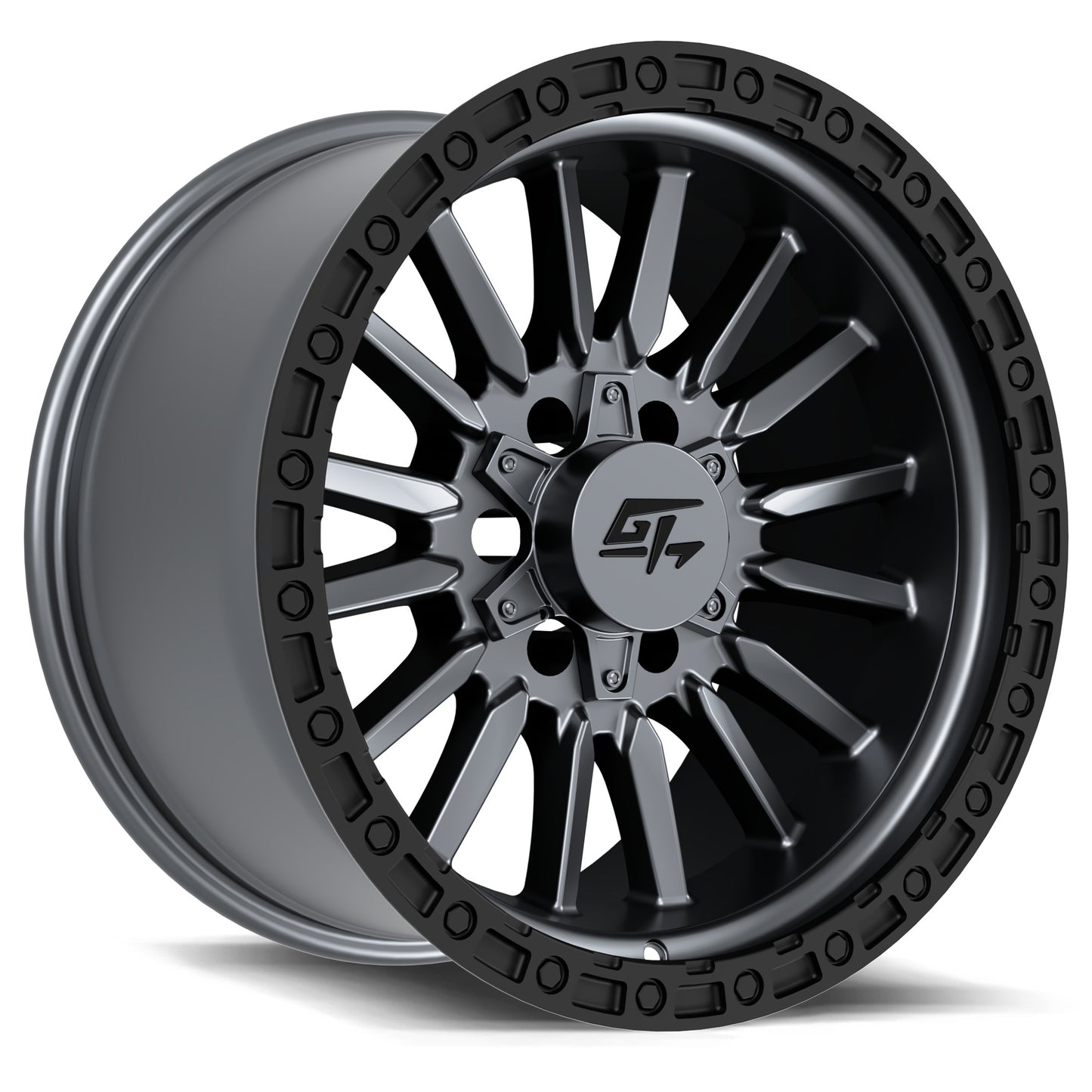 CHAMBER 18x12 8x165.1/8x180 -44 Black Ring / Matte Gunmetal Centre