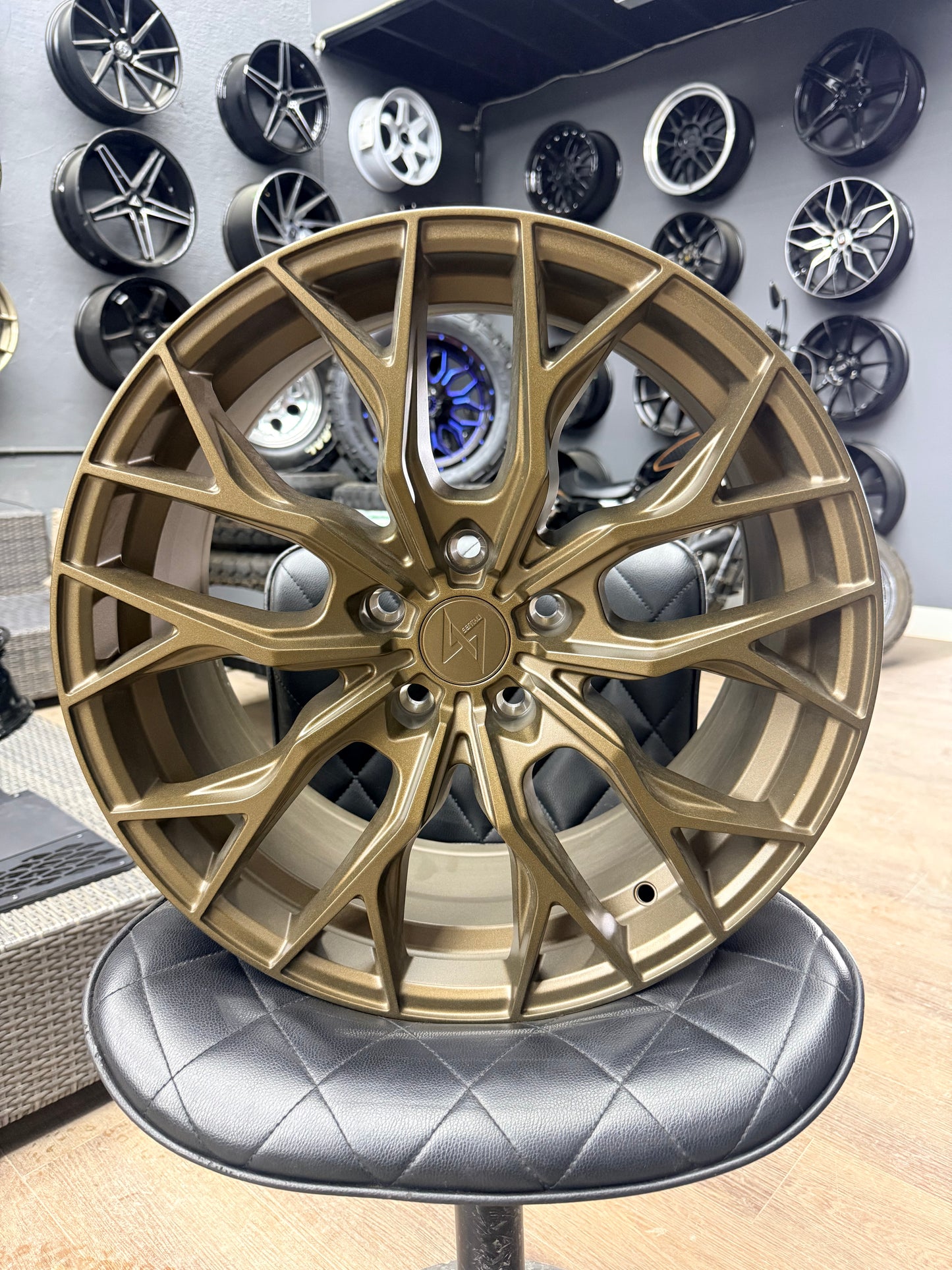 18x8.5 Sentali SS4 Matte Bronze Alloy Rims +35 5x114.3