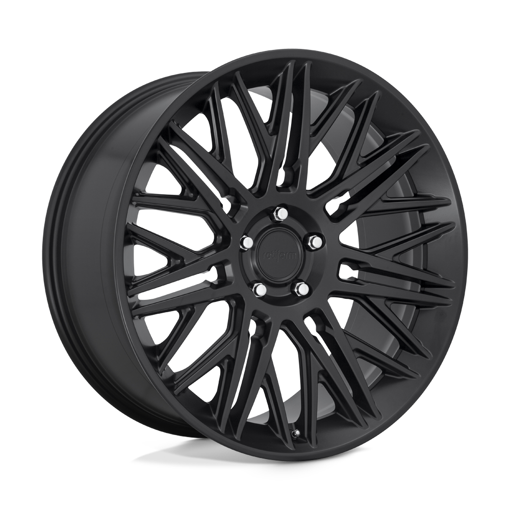 Rotiform R164 JDR MATTE BLACK Wheel 22x10 5X112mm +20 66.56mm