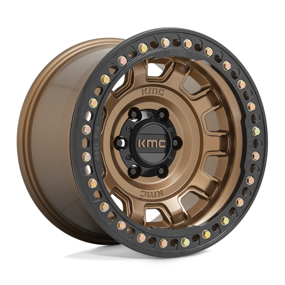 KMC KM236 TANK BEADLOCK MATTE BRONZE Wheel 17x9 6X139.7mm -38 108mm