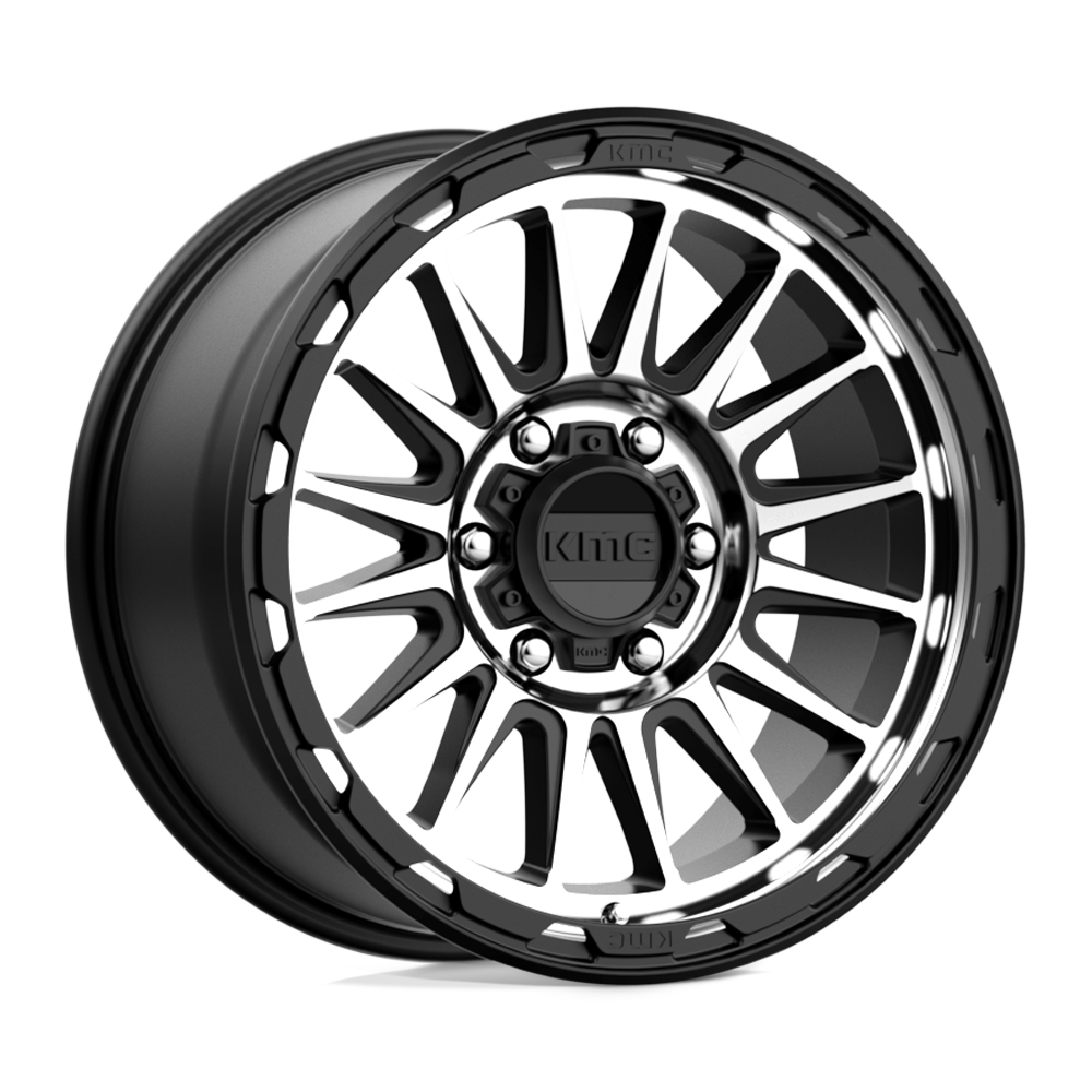 KMC KM542 IMPACT SATIN BLACK MACHINED Wheel 18x9 6X139.7mm +18 106.1mm