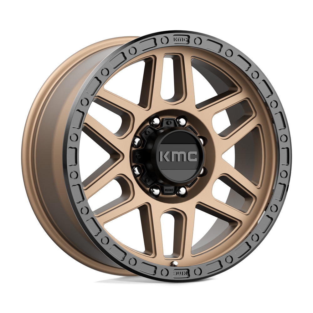 KMC KM544 MESA MATTE BRONZE W/ BLACK LIP Wheel 17x9 8X165.1mm +18 125.1mm