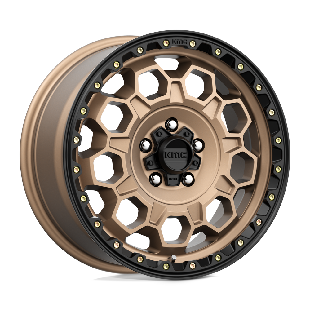 KM545 17X8 5X4.25 M-BRZ BLK LP 38MM
