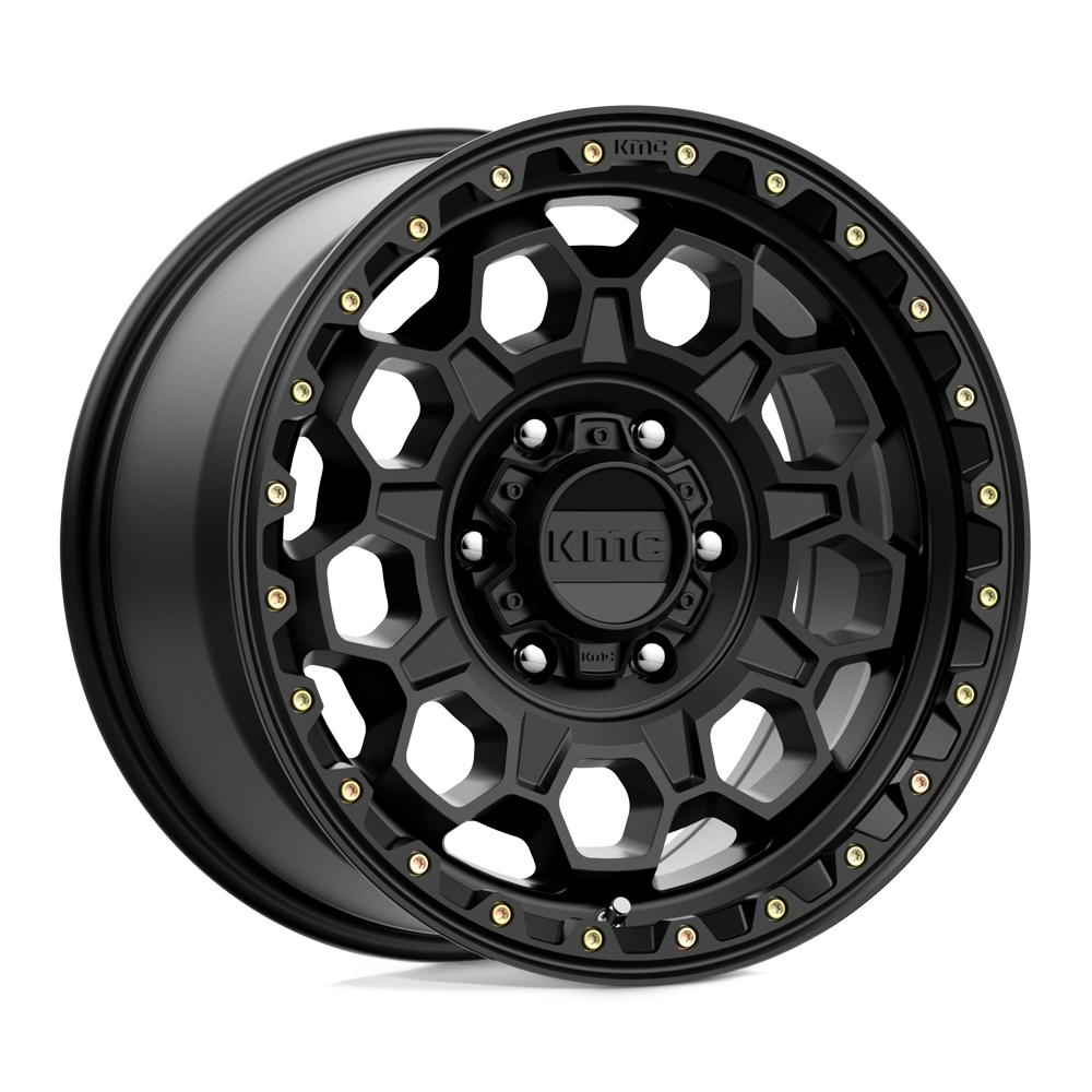 KMC KM545 TREK SATIN BLACK Wheel 17x9 6X139.7mm +18 106.1mm