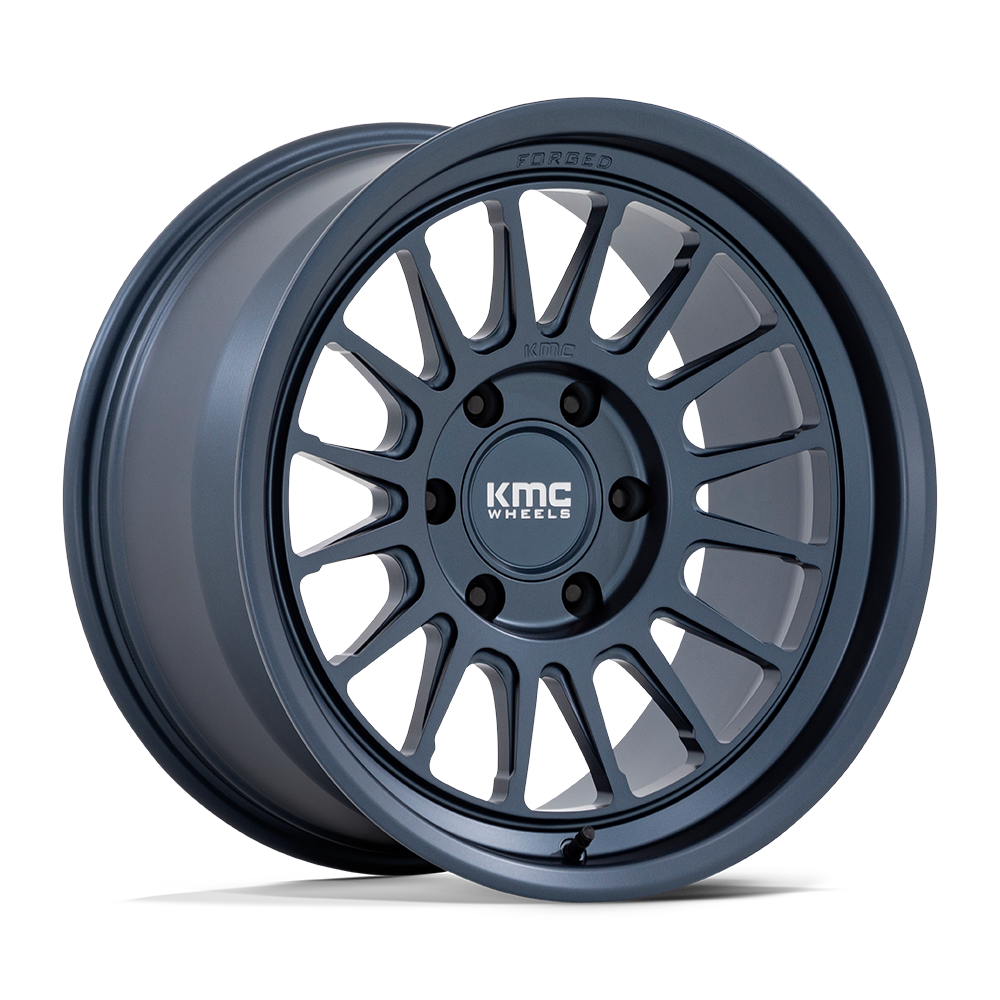 KMC KM447 IMPACT FORGED MONOBLOCK METALLIC BLUE Wheel 18x9 6X135mm +18 87.1mm