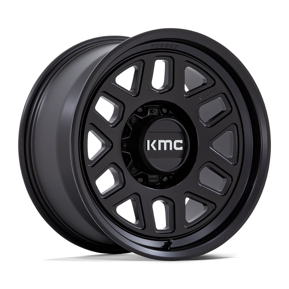 KMC KM451 MESA FORGED MONOBLOCK SATIN BLACK Wheel 18x9 8X170mm +18 125.1mm