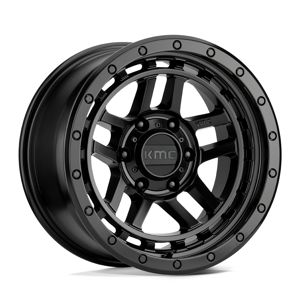 KM540 17X8.5 6X4.5 S-BLK 18MM CB 66.1