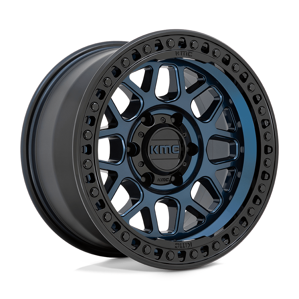 KMC KM549 GRS MIDNIGHT BLUE W/ G-BLACK LIP Wheel 18x9 5X127mm -12 71.5mm