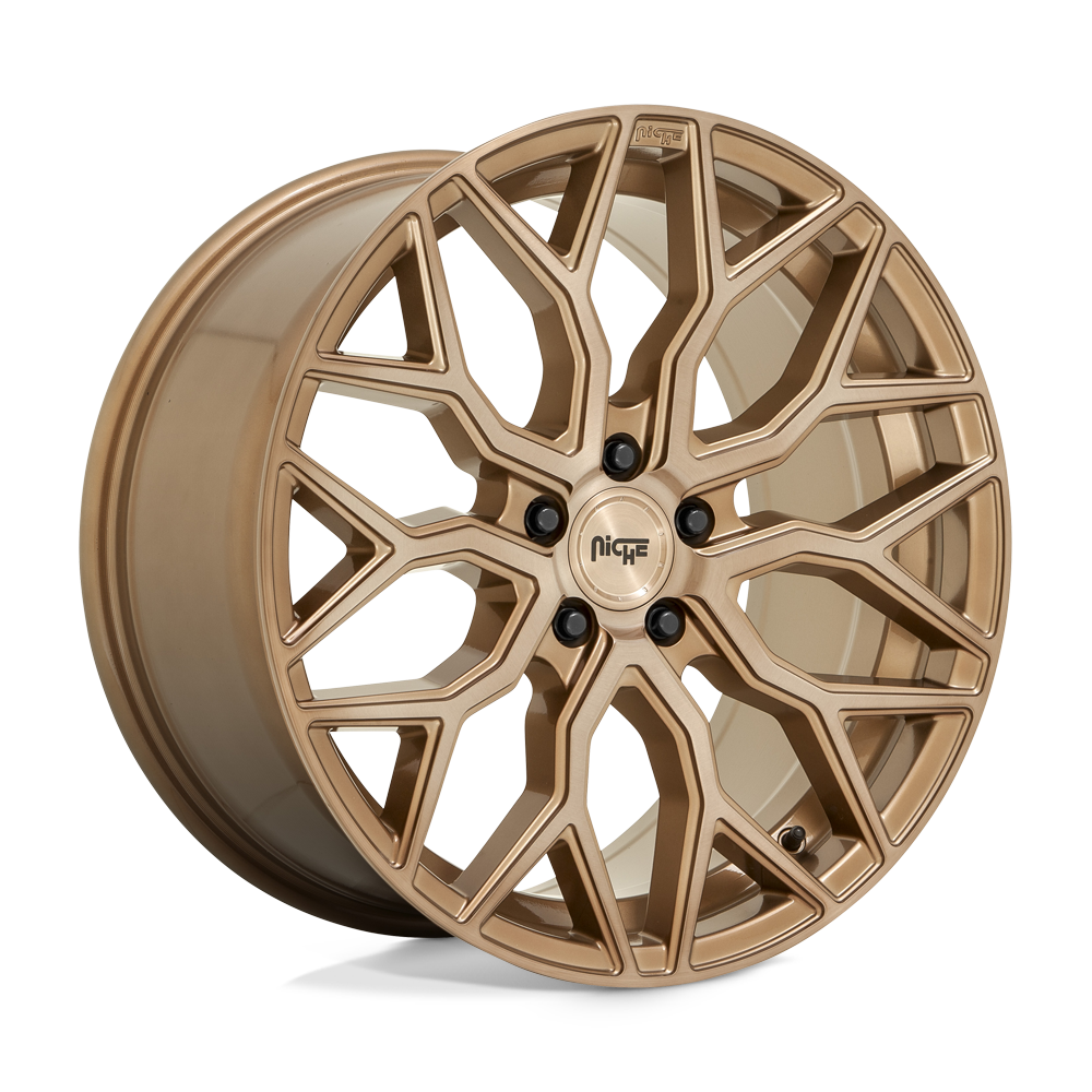Niche 1PC M263 MAZZANTI BRONZE BRUSHED Wheel 22x10 5X120mm +30 72.56mm