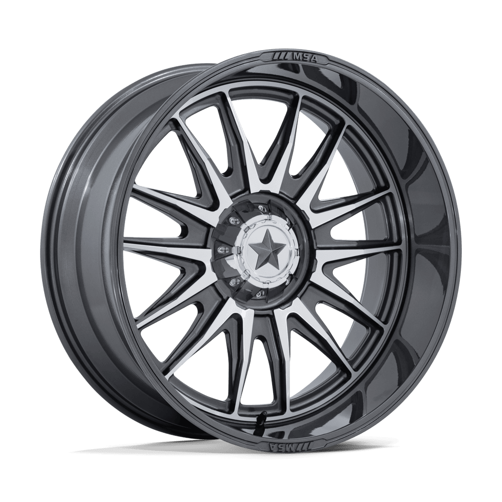 MSA Offroad Wheels M55 COMMANDER UTV PLATINUM W/ MACHINED FACE Wheel 24x10 5X114.3mm -25 72.56mm