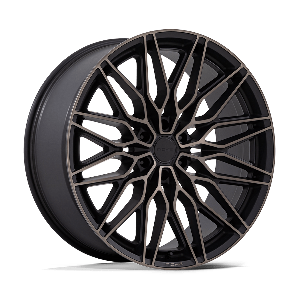 Niche 1PC NC278 CALABRIA 6 MATTE BLACK MACHINED DARK TINT Wheel 22x9.5 6X135mm +30 87.1mm