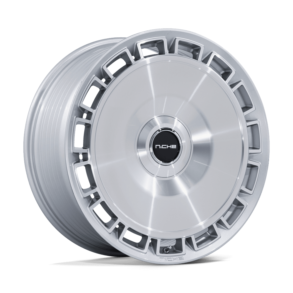 Niche 1PC NC287 VENICE GLOSS SILVER W/ MACHINED FACE Wheel 24x10 5X130mm +20 84.1mm
