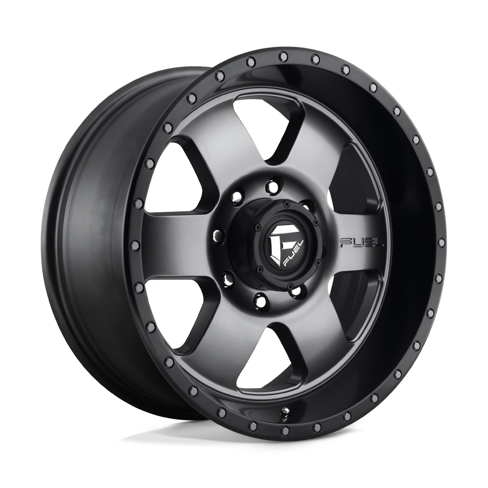 Fuel 1PC D619 PODIUM MATTE GUNMETAL BLACK BEAD RING Wheel 20x9 8X165.1mm +1 125.1mm