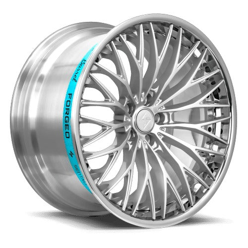 Sentali Barrel Forged SB1 22x10.5 5x112 40 Polished Lip / Hyper Silver Centre