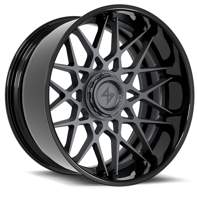SENTALI BFX BFX5 22x12 8x165.1/8x180 -44 Gloss Black Lip / Gun Metal Centre