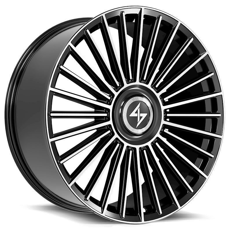 Sentali Luxx Spectre 24x10 5x130 10 Gloss Black Machined