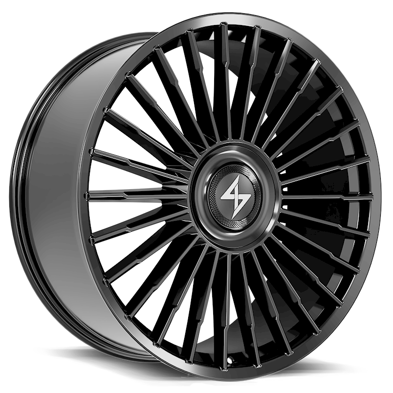 ROYALE 24x10 5x127/5x120 ET30 74.1 bore Gloss Black Wheel
