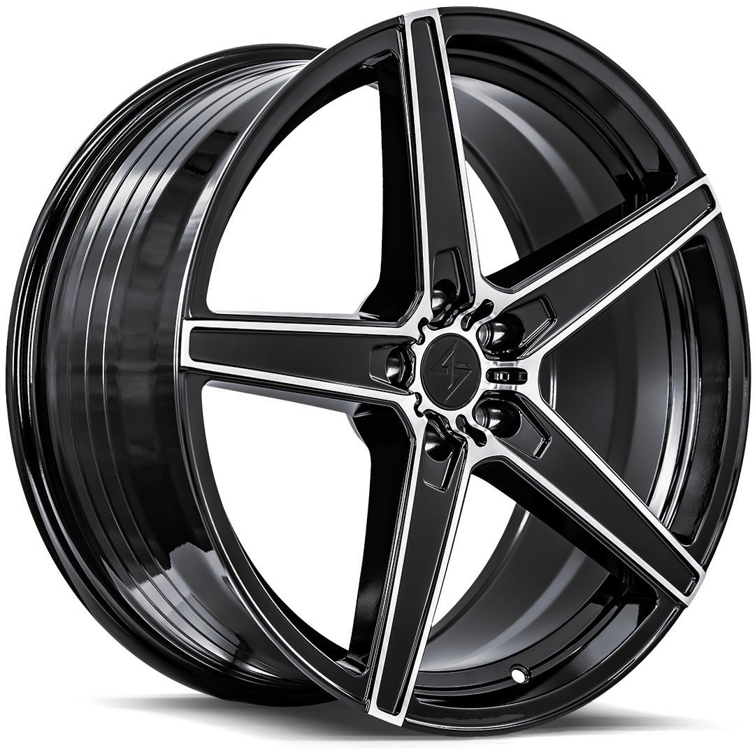 Sentali Street SS4 22x9.5 5x127 35 Gloss Black Machined