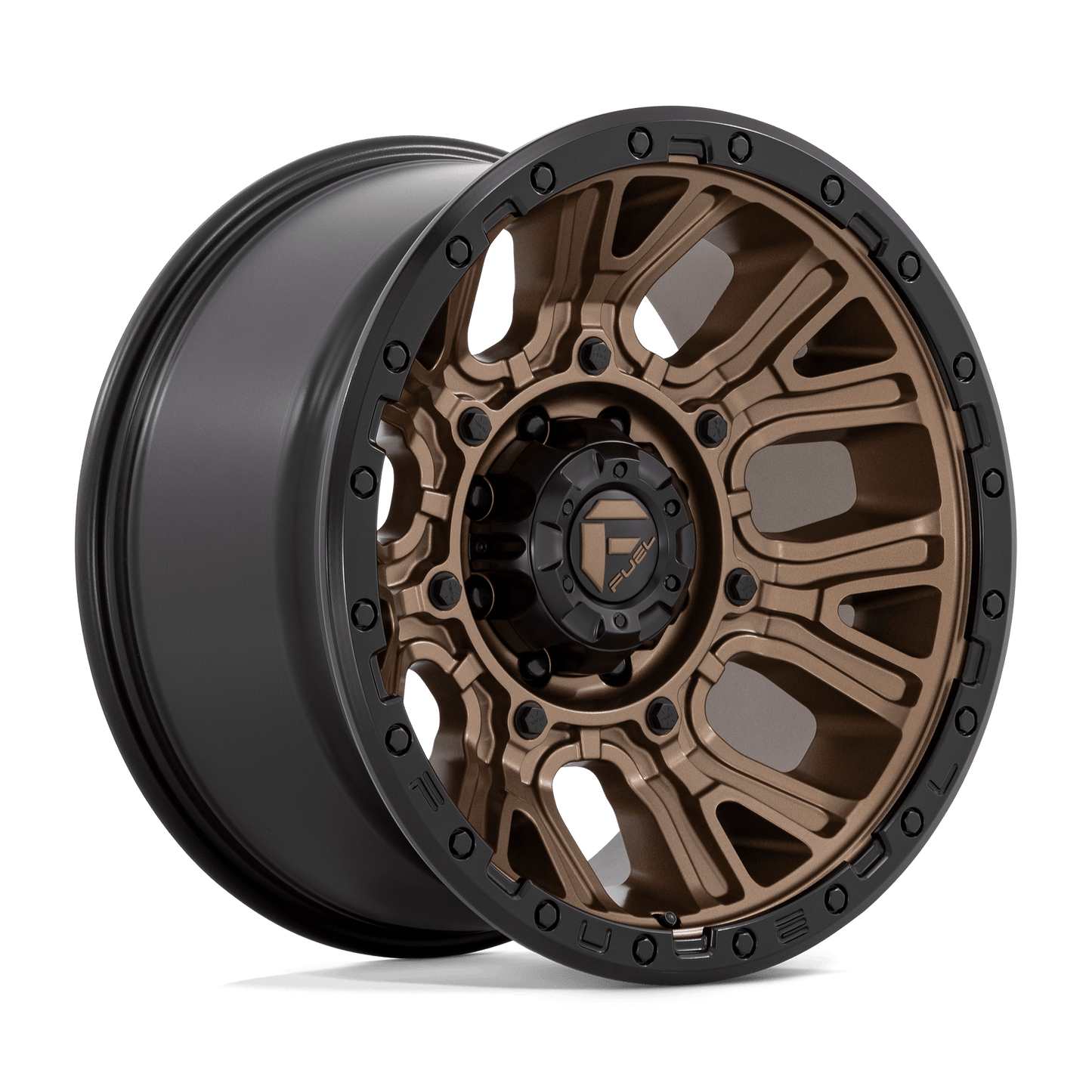 Fuel 1PC D826 TRACTION MATTE BRONZE W/ BLACK RING Wheel 20x10 8X165.1mm -18 125.1mm