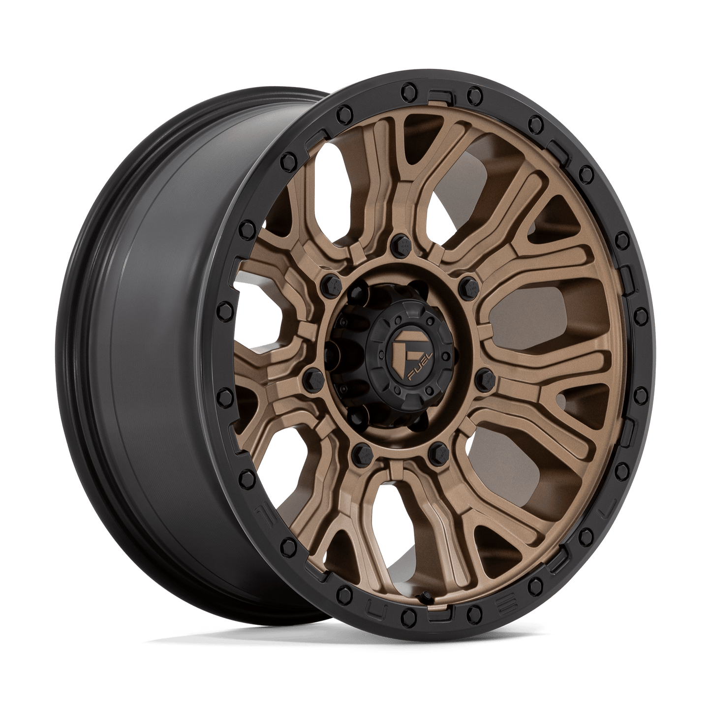 Fuel 1PC D826 TRACTION MATTE BRONZE W/ BLACK RING Wheel 20x9 6X135mm +1 87.1mm