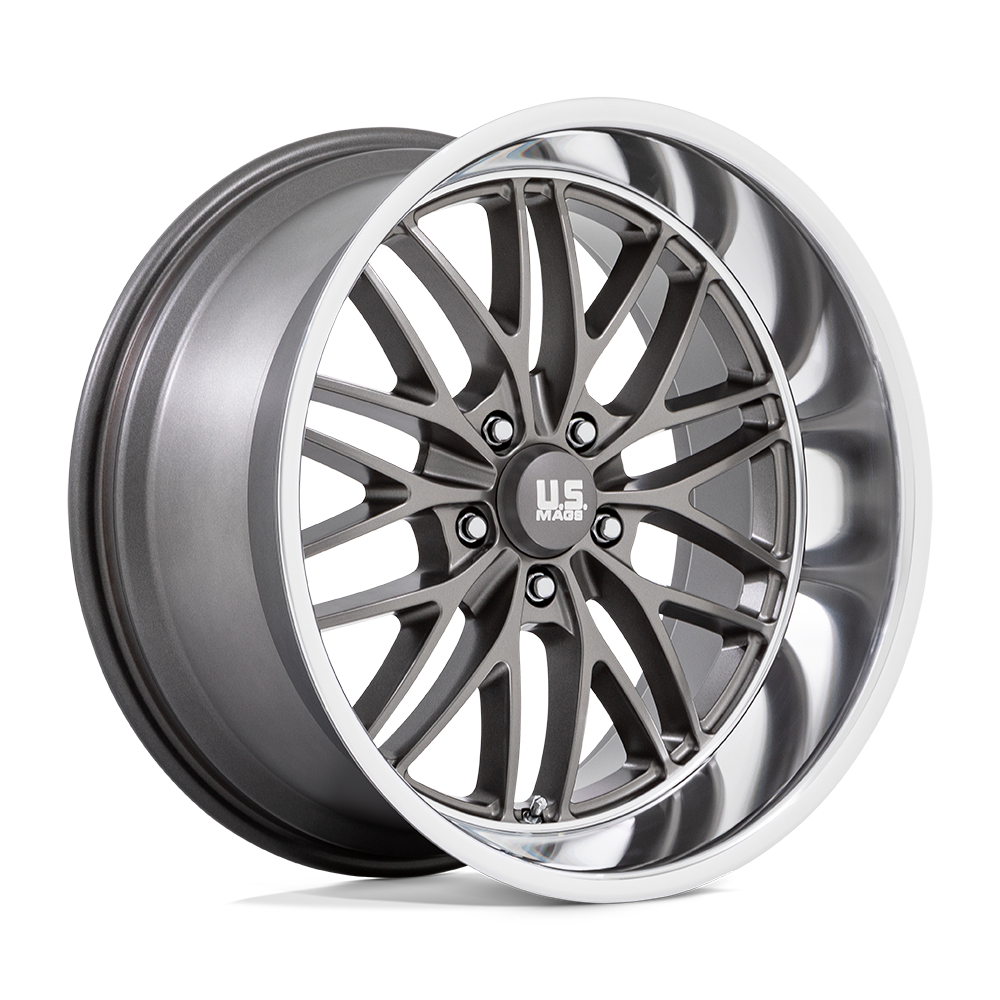 US Mag 1PC U139 SANTA CRUZ ANTHRACITE W/ DIAMOND CUT LIP Wheel 20x8.5 5X127mm +6 78.1mm