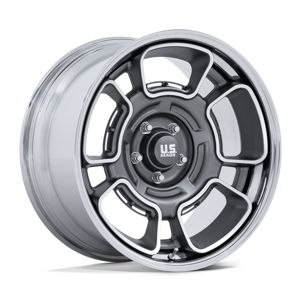 US Mag 1PC UC147 FLAGSTAFF ANTHRACITE W/ MACH-FC & CHR-LP Wheel 22x9 5X127mm +15 78.1mm