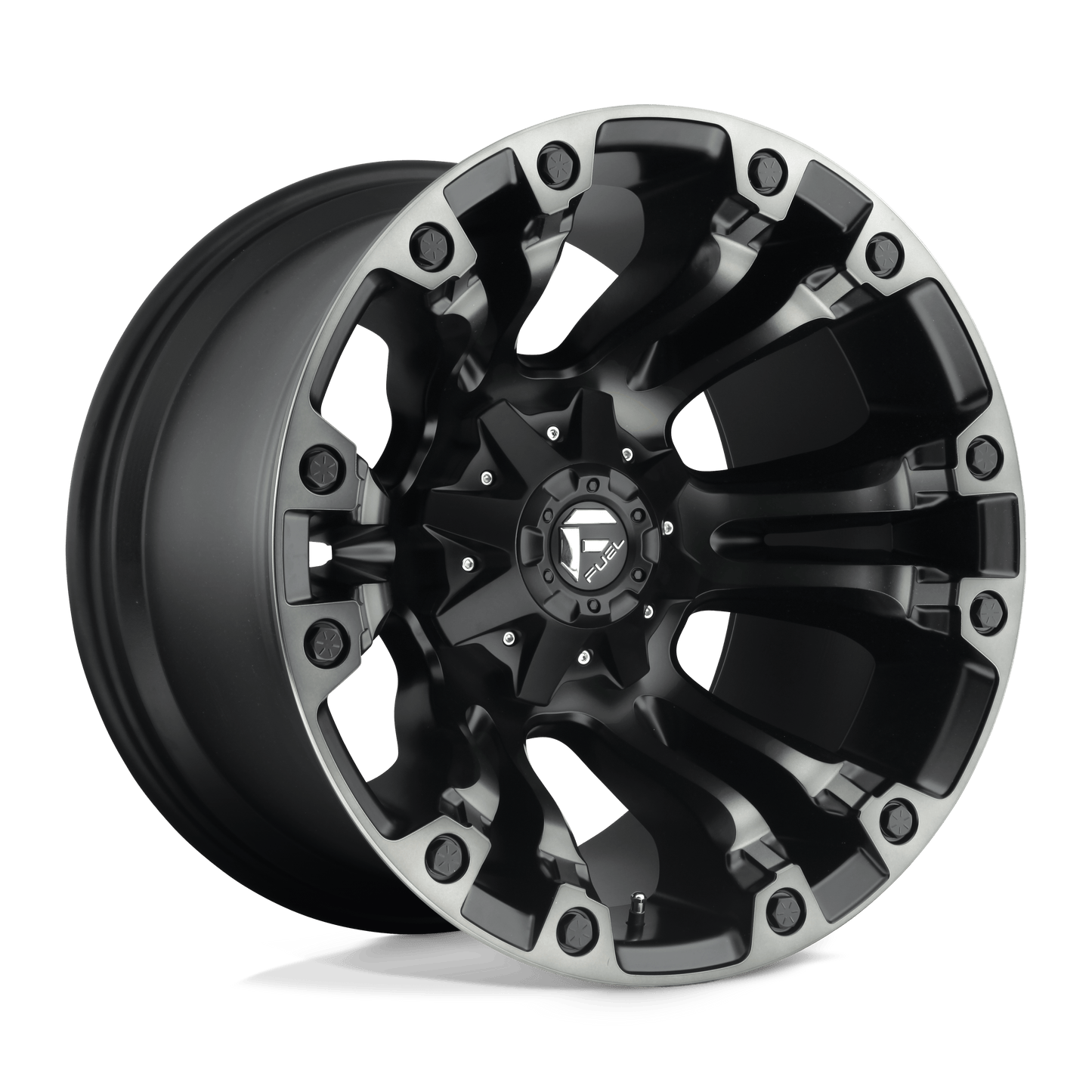 Fuel 1PC D851 VAPOR MATTE BLACK GRAY TINT Wheel 20x9 8X165.1mm +1 125.1mm