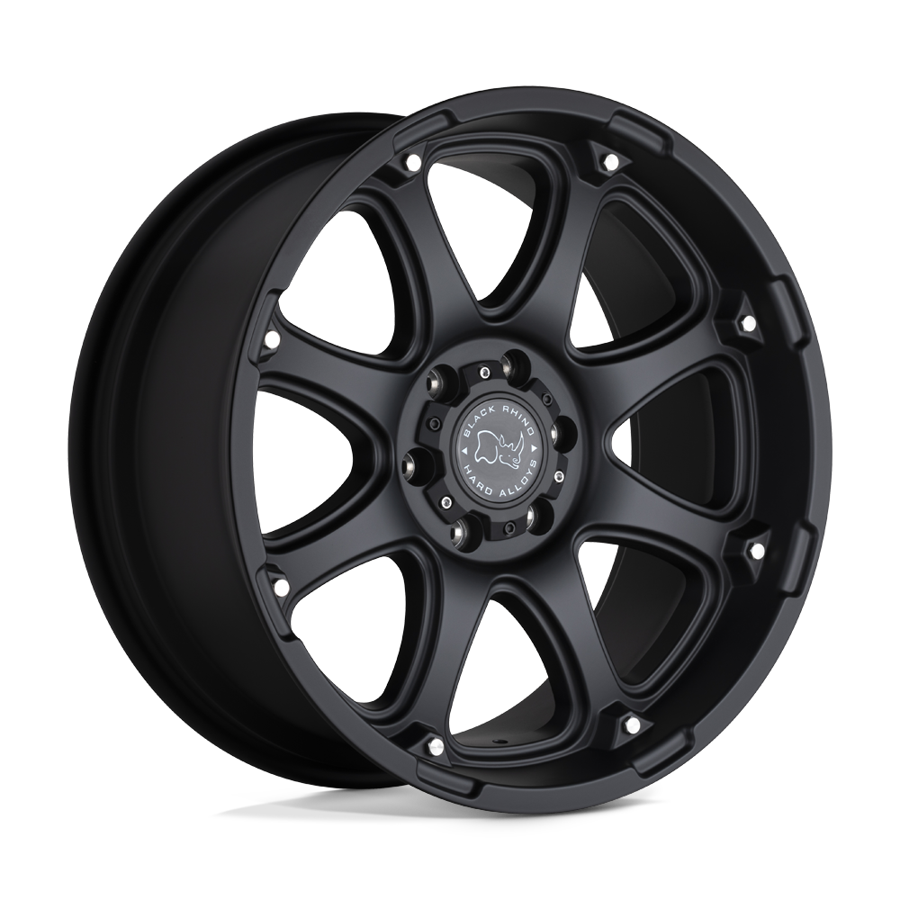 Black Rhino Hard Alloys GLAMIS MATTE BLACK Wheel 17x9 8X165.1mm +12 122.4mm