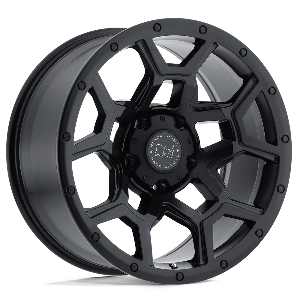 Black Rhino Hard Alloys OVERLAND MATTE BLACK Wheel 17x9.5 6X139.7mm +6 112.1mm