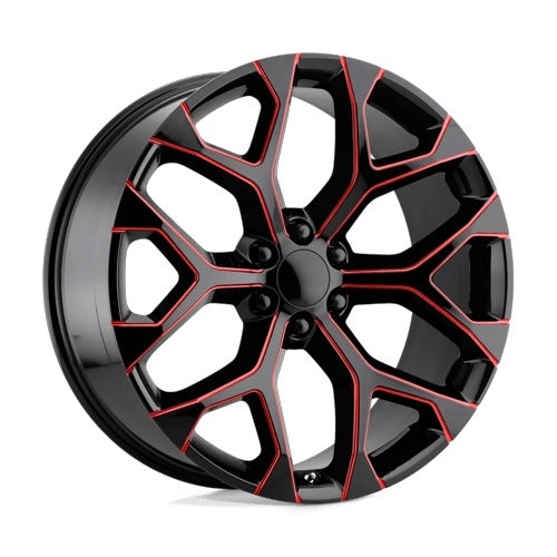 PR176MR 22X9 6X5.5 78.1 GBLK RED-MILL 24
